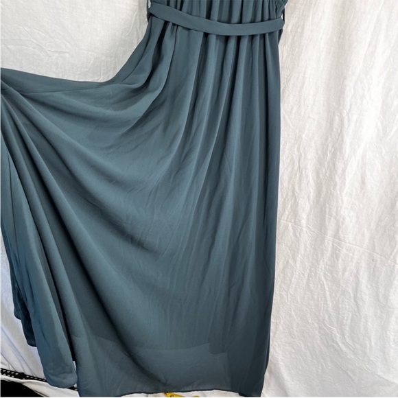 Baltic Born Women L Dress Katya Ruffle Evergreen Maxi Boho Fancy Fairy Whimsical - Picture 12 of 15